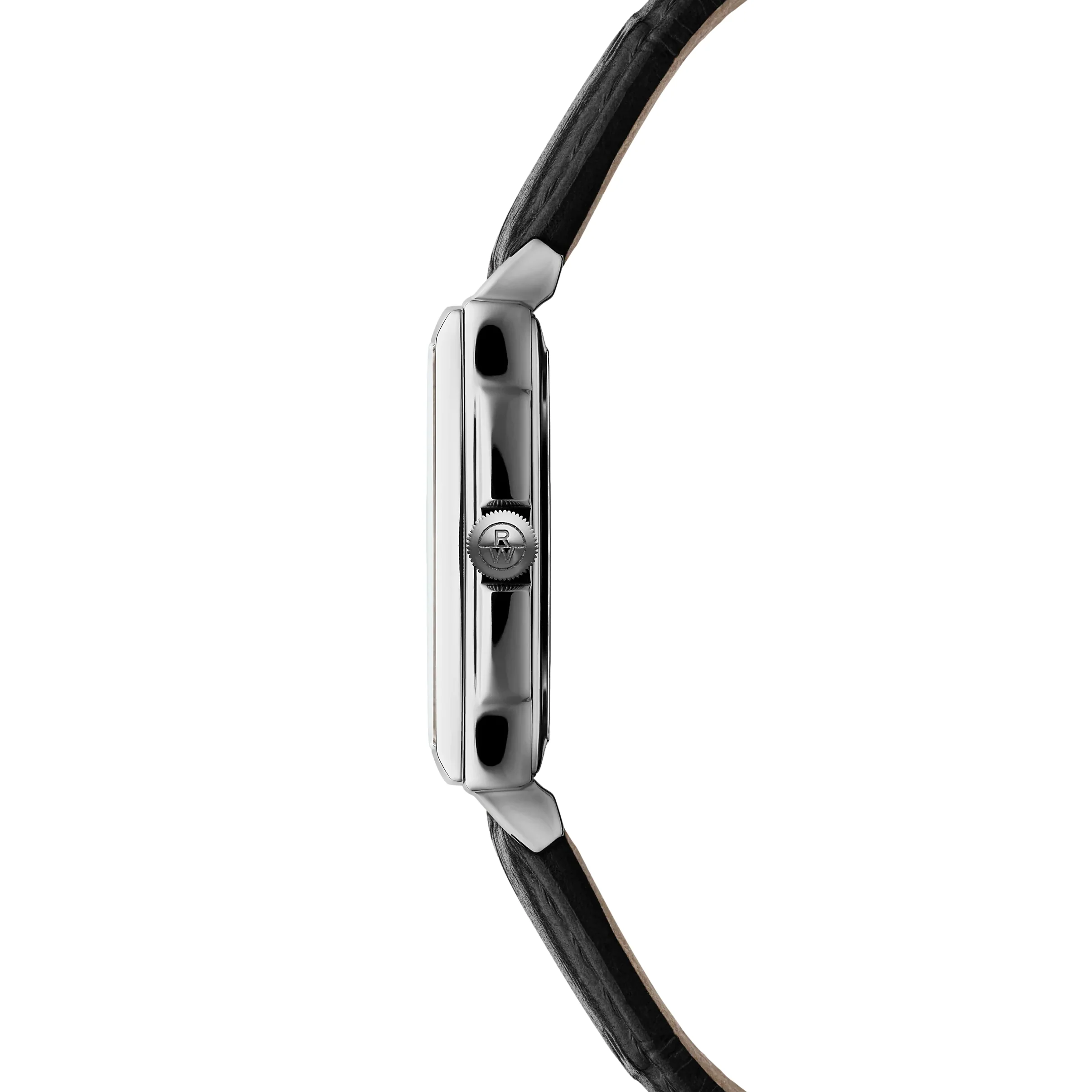 Toccata Square 28mm - White on Leather Strap - Image 3