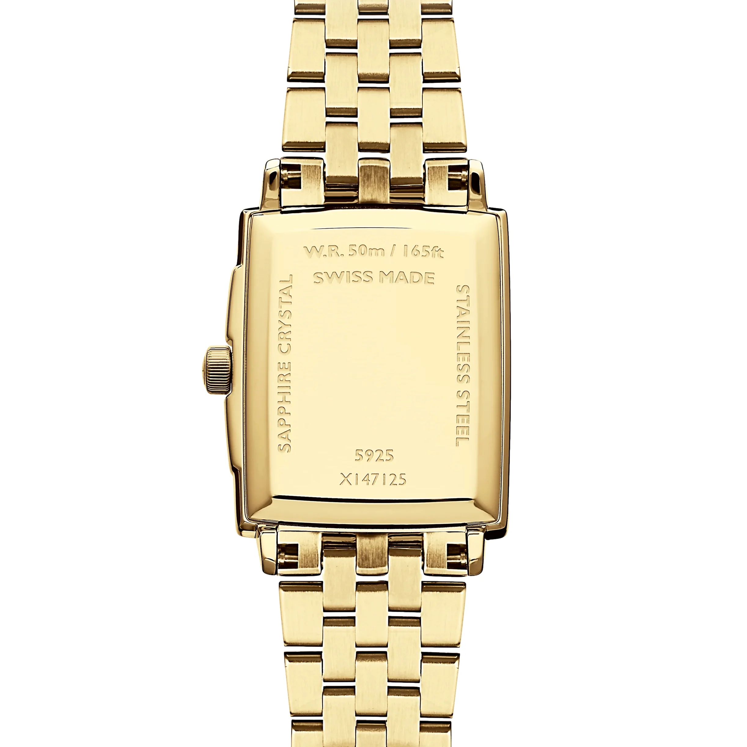 Toccata Square Gold-Tone 28mm - Champagne on Bracelet - Image 4