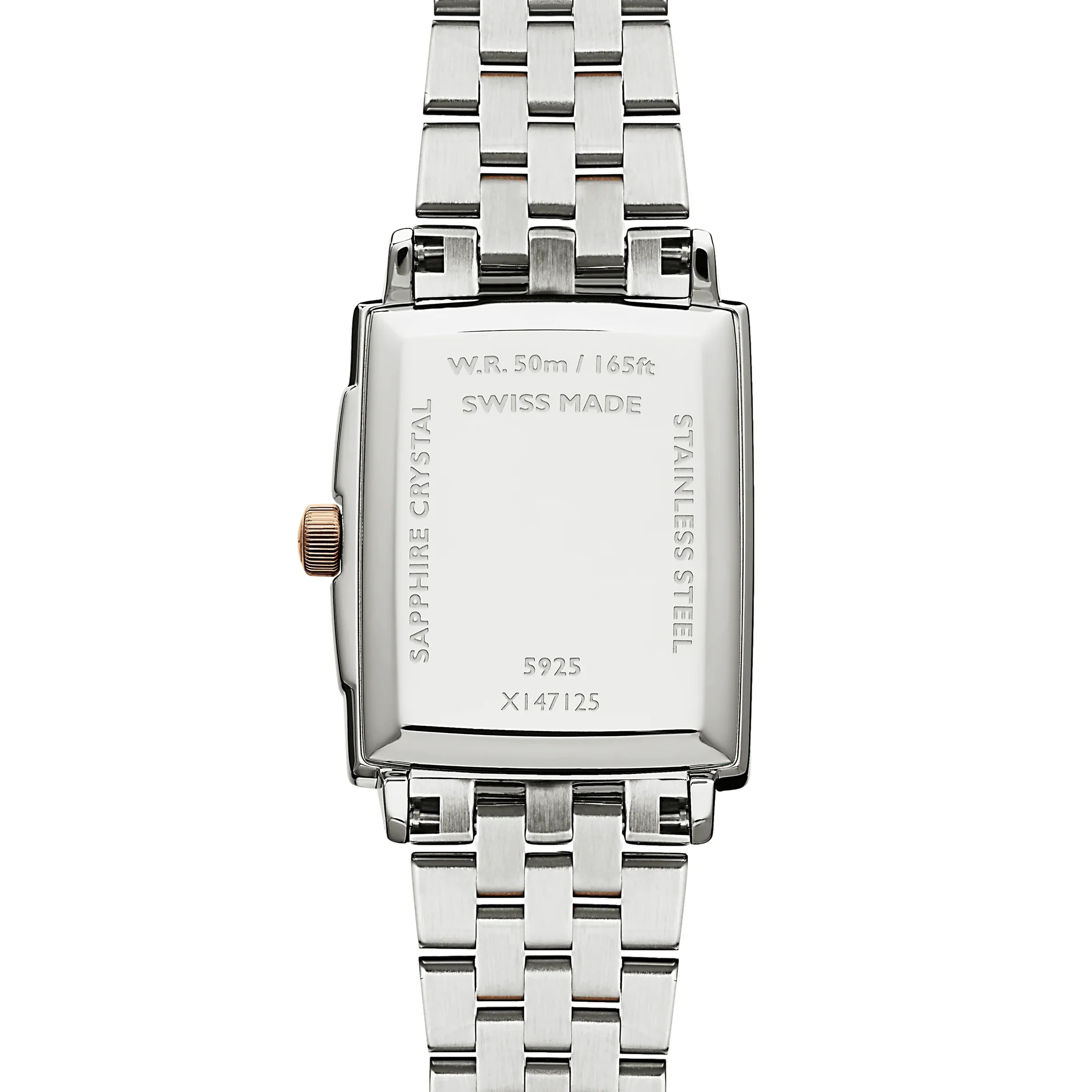 Toccata Square Rose Gold Two-Tone 28mm - Mother of Pearl w/ Diamonds on Bracelet - Image 2