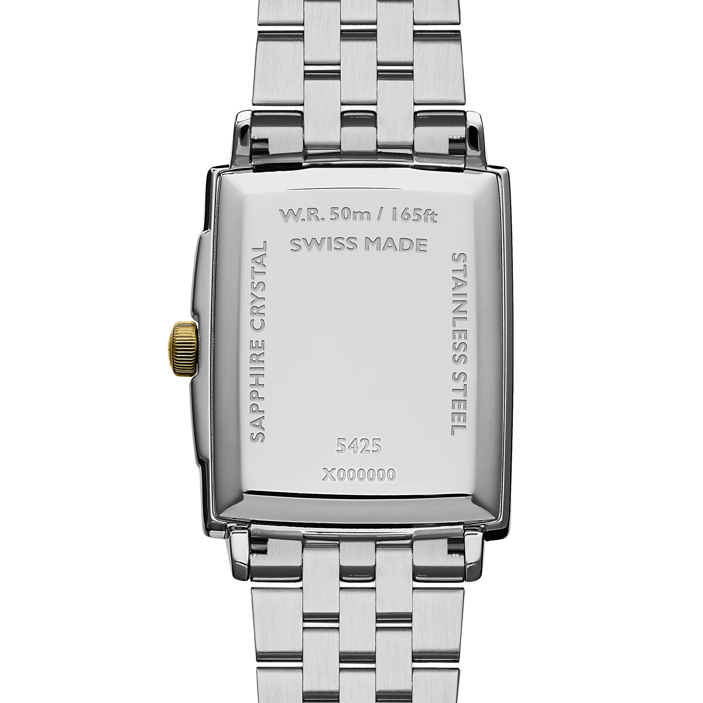 Toccata Square Yellow Gold Two-Tone 37mm - White on Bracelet - Image 2