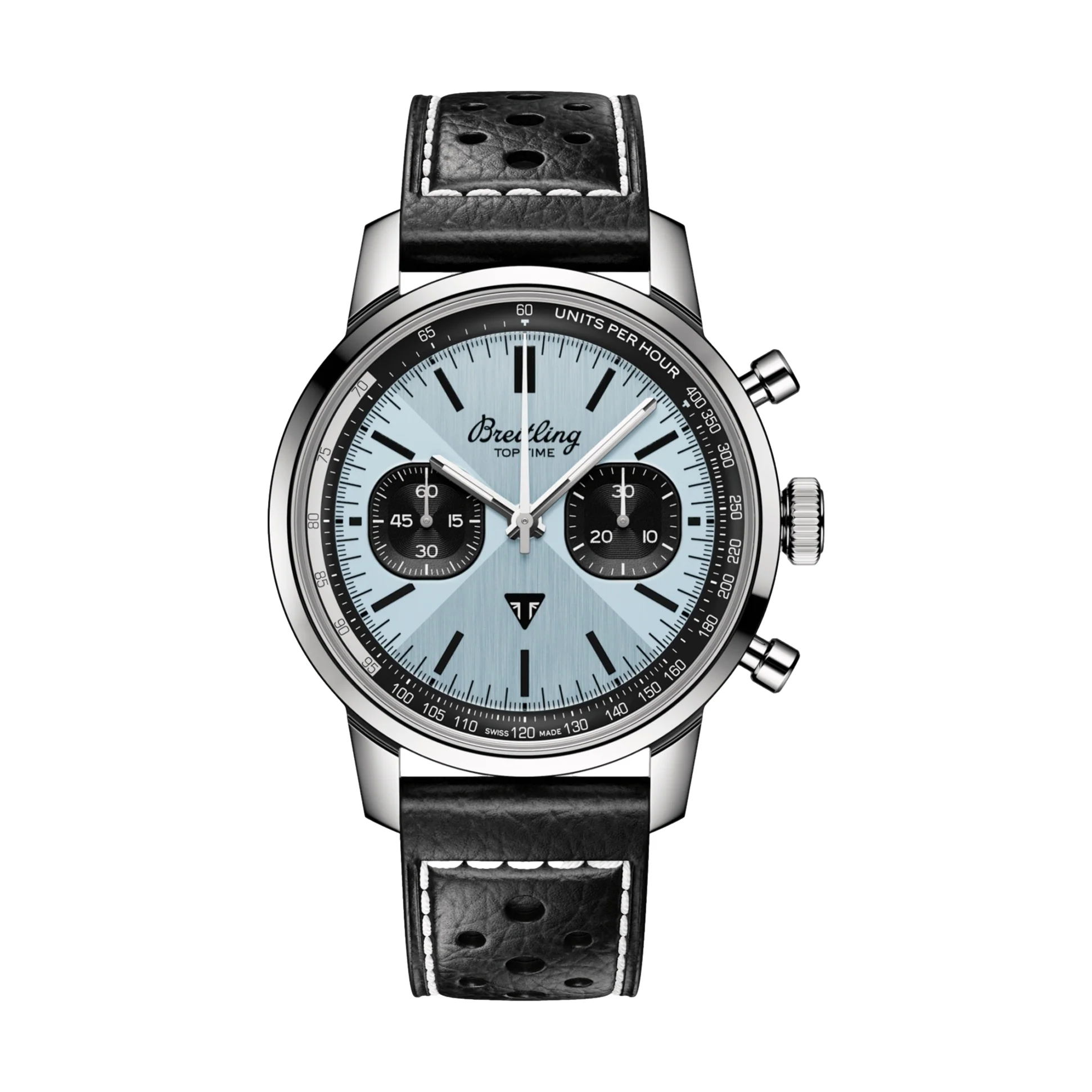 Top Time B01 Triumph 41mm - Ice Blue on Leather Strap