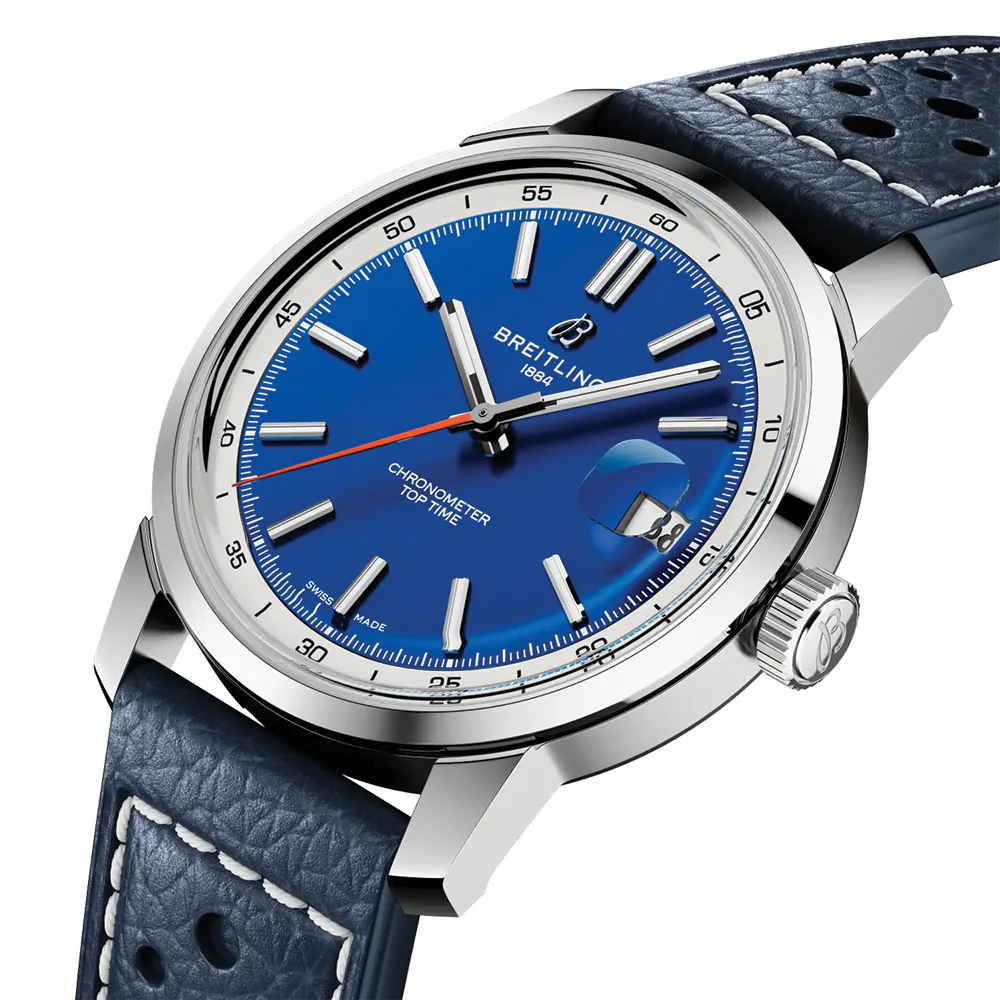 Top Time B31 38mm - Blue on Leather Strap - Image 2