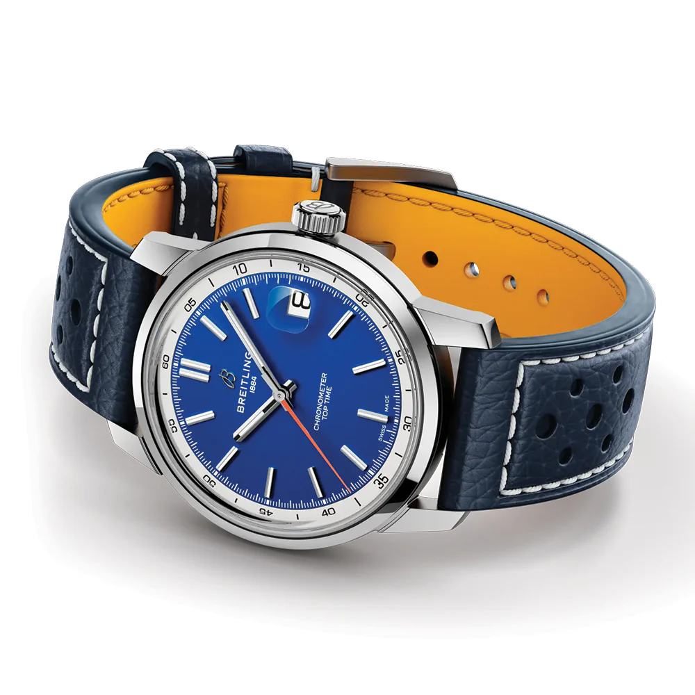 Top Time B31 38mm - Blue on Leather Strap - Image 4