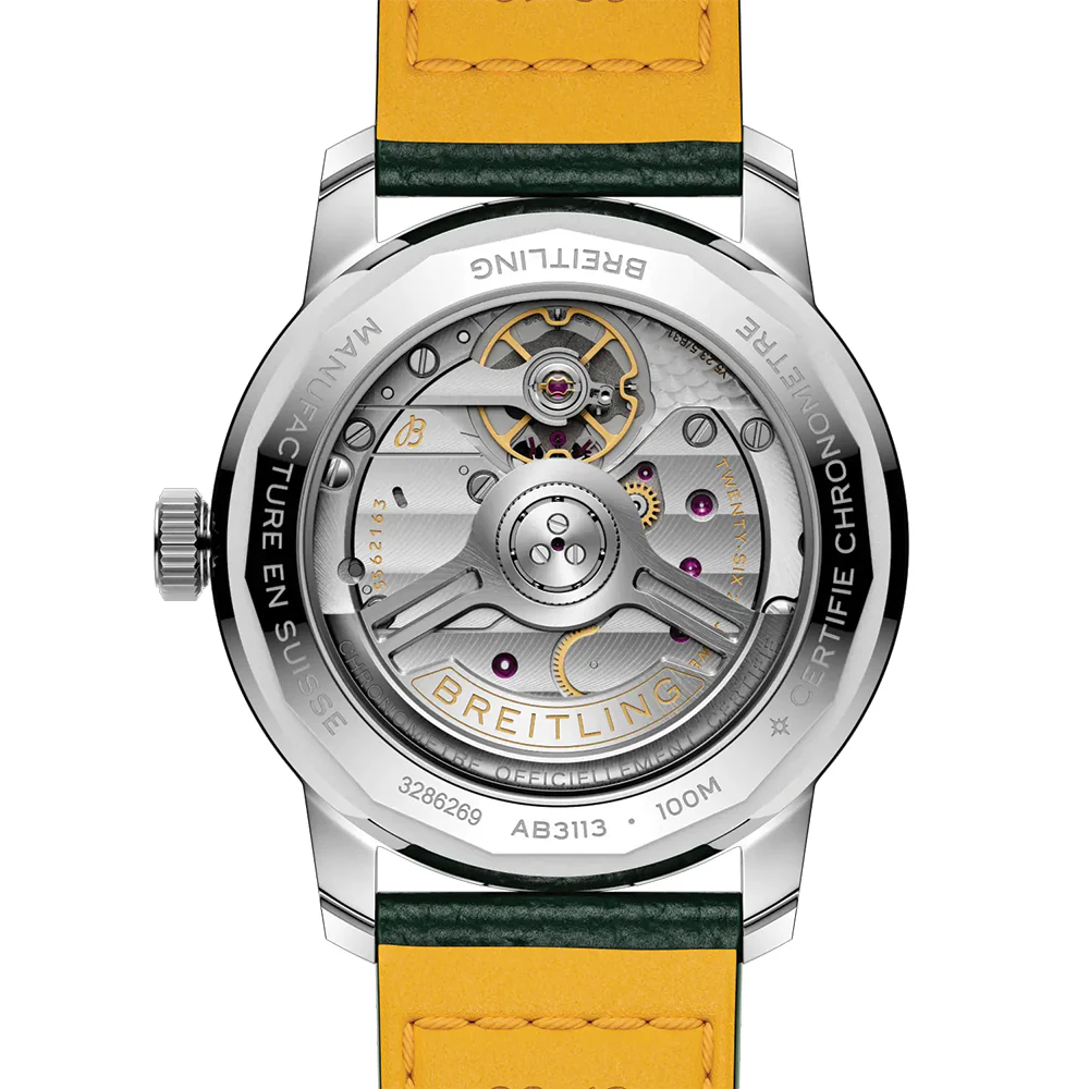 Top Time B31 38mm - Green on Leather Strap - Image 5