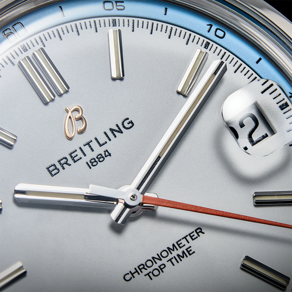 Top Time B31 38mm - White on Leather Strap - Image 4