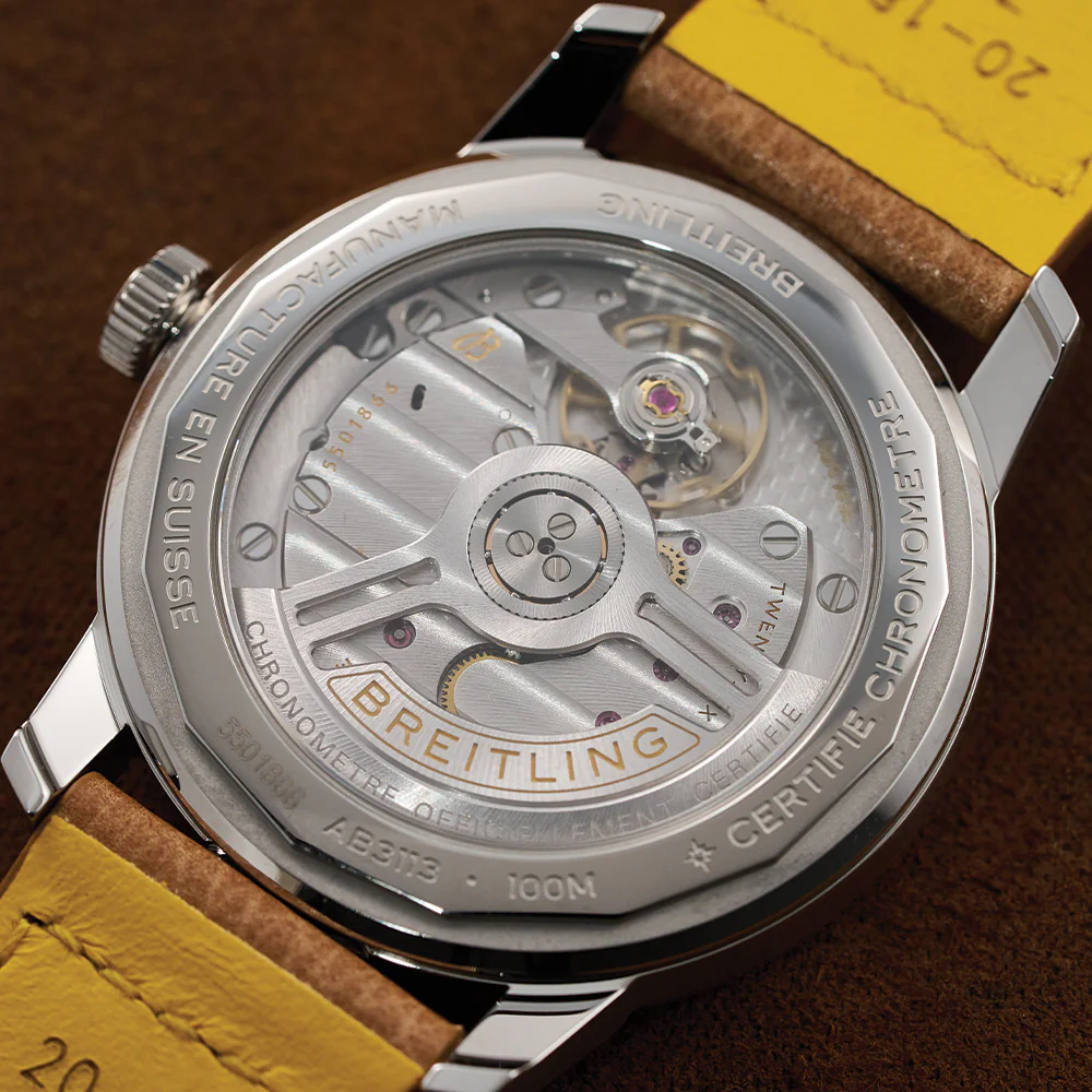 Top Time B31 38mm - White on Leather Strap - Image 6