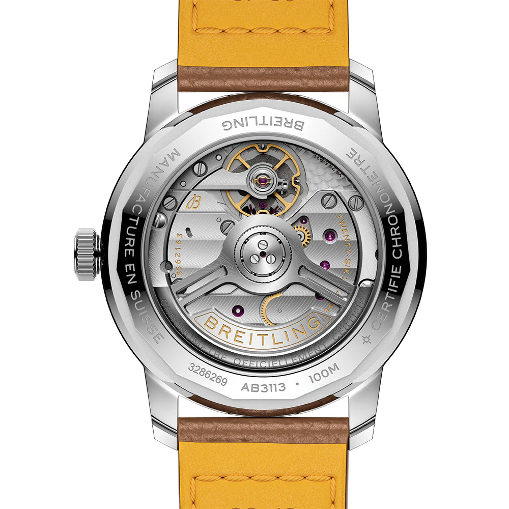 Top Time B31 38mm - White on Leather Strap - Image 9