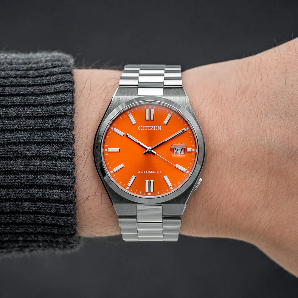 Tsuyosa Automatic 40mm - Orange on Bracelet - Image 3