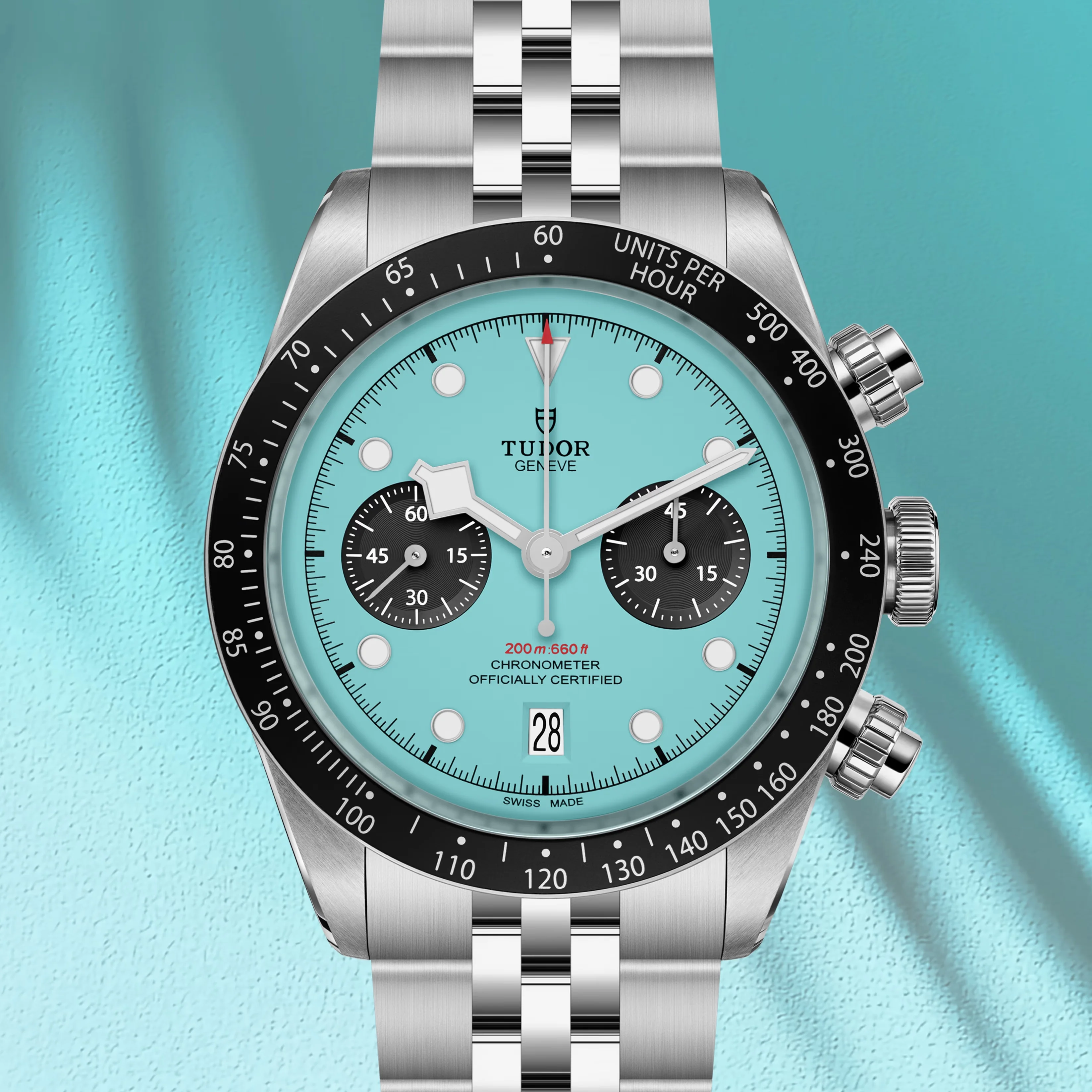 Black Bay Chrono 41mm - Turquoise on Bracelet - Image 3