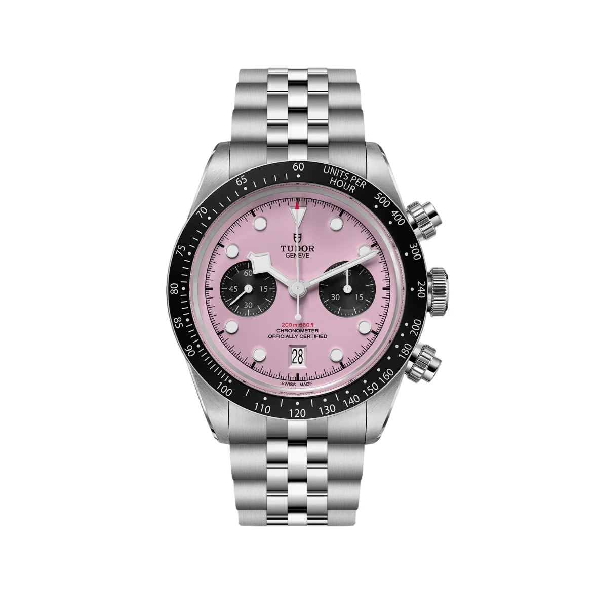 Black Bay Chrono 41mm - Pink on Bracelet