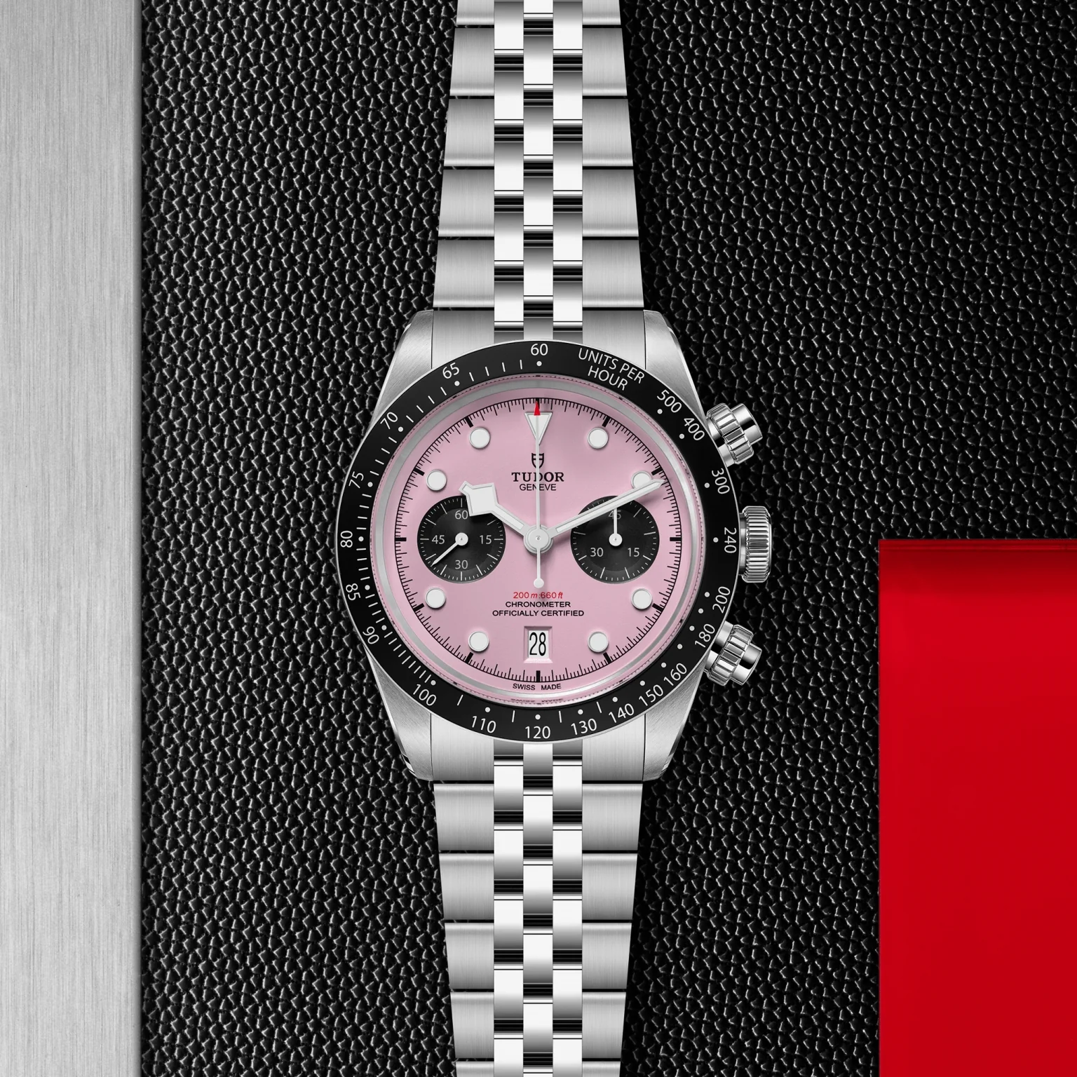 Black Bay Chrono 41mm - Pink on Bracelet - Image 2