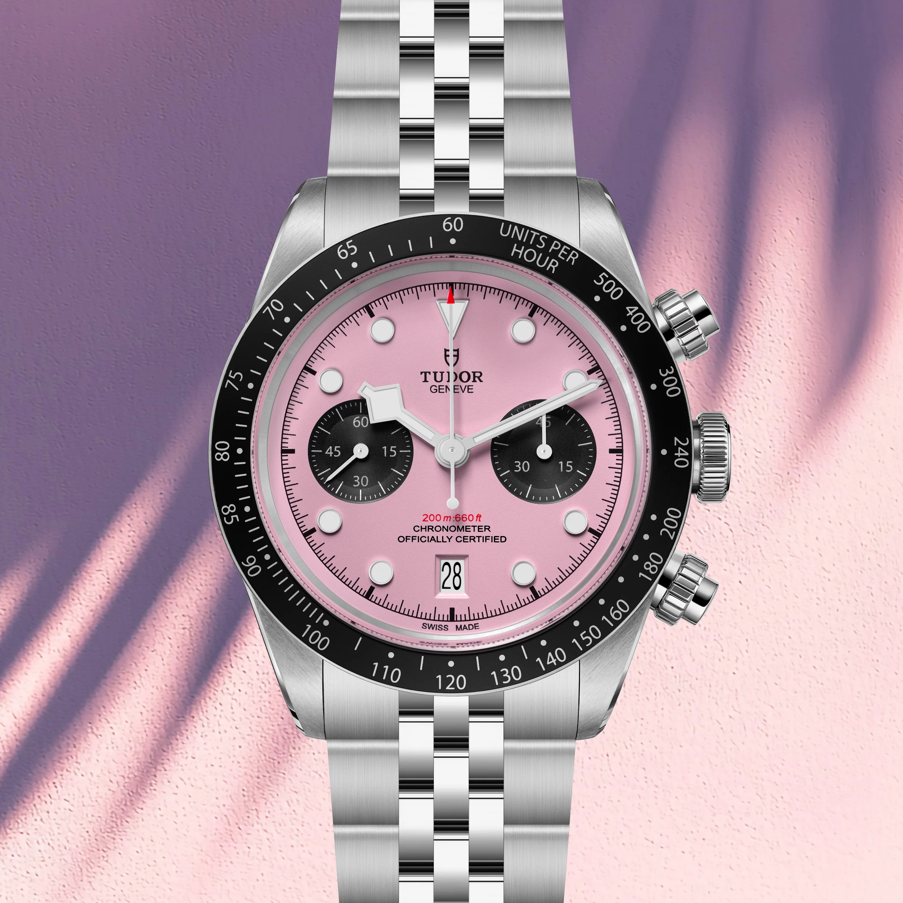 Black Bay Chrono 41mm - Pink on Bracelet - Image 3