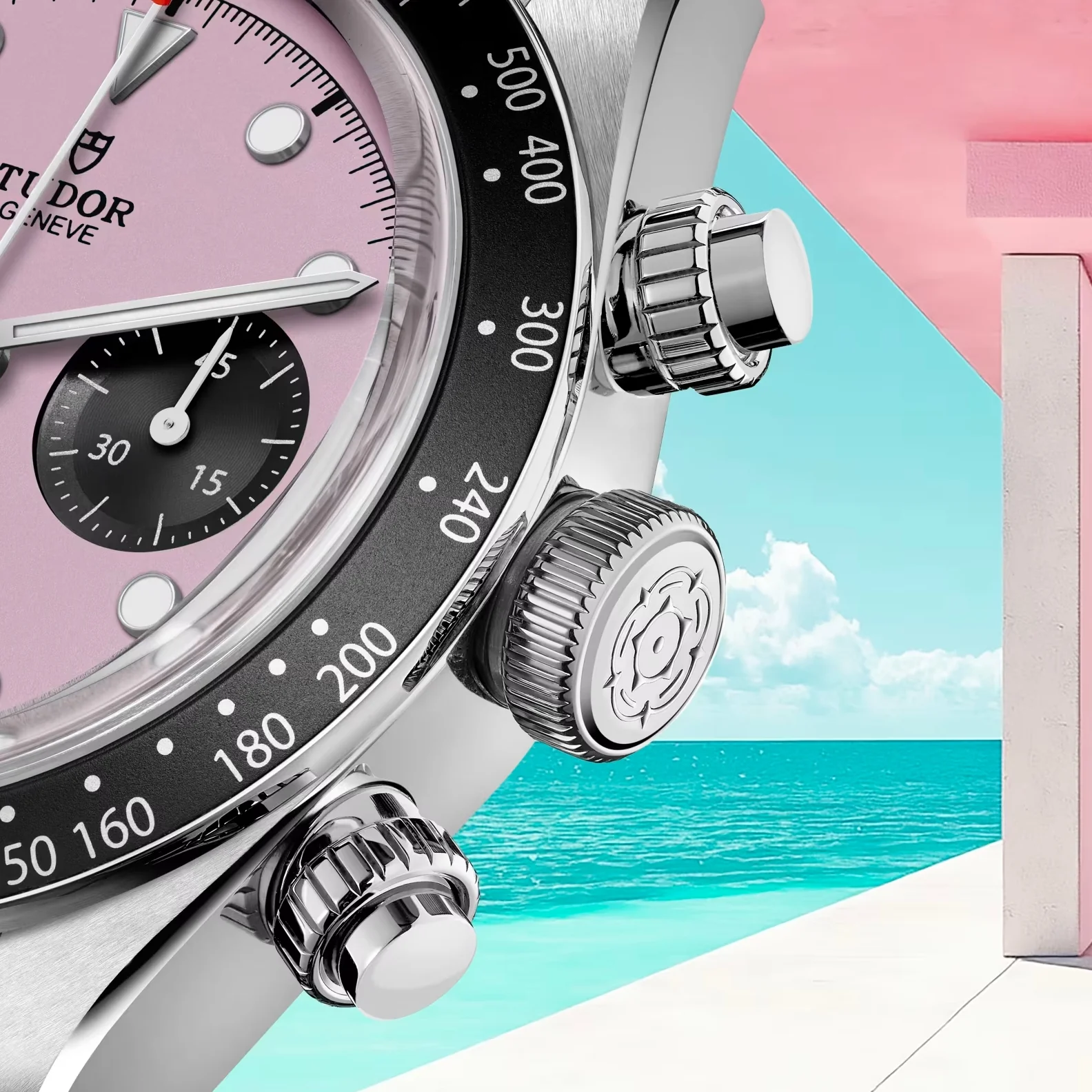 Black Bay Chrono 41mm - Pink on Bracelet - Image 4