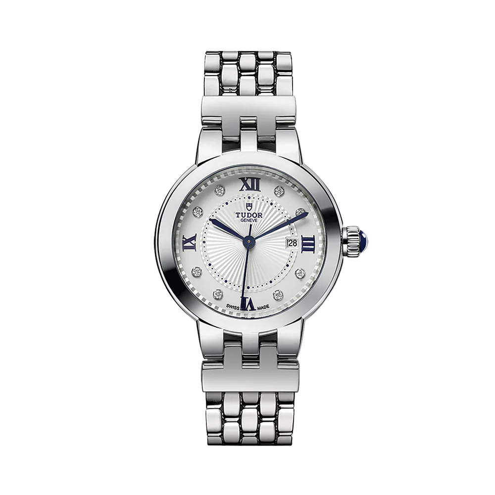 Clair de Rose 30mm - Silver, Diamond-Set on Bracelet