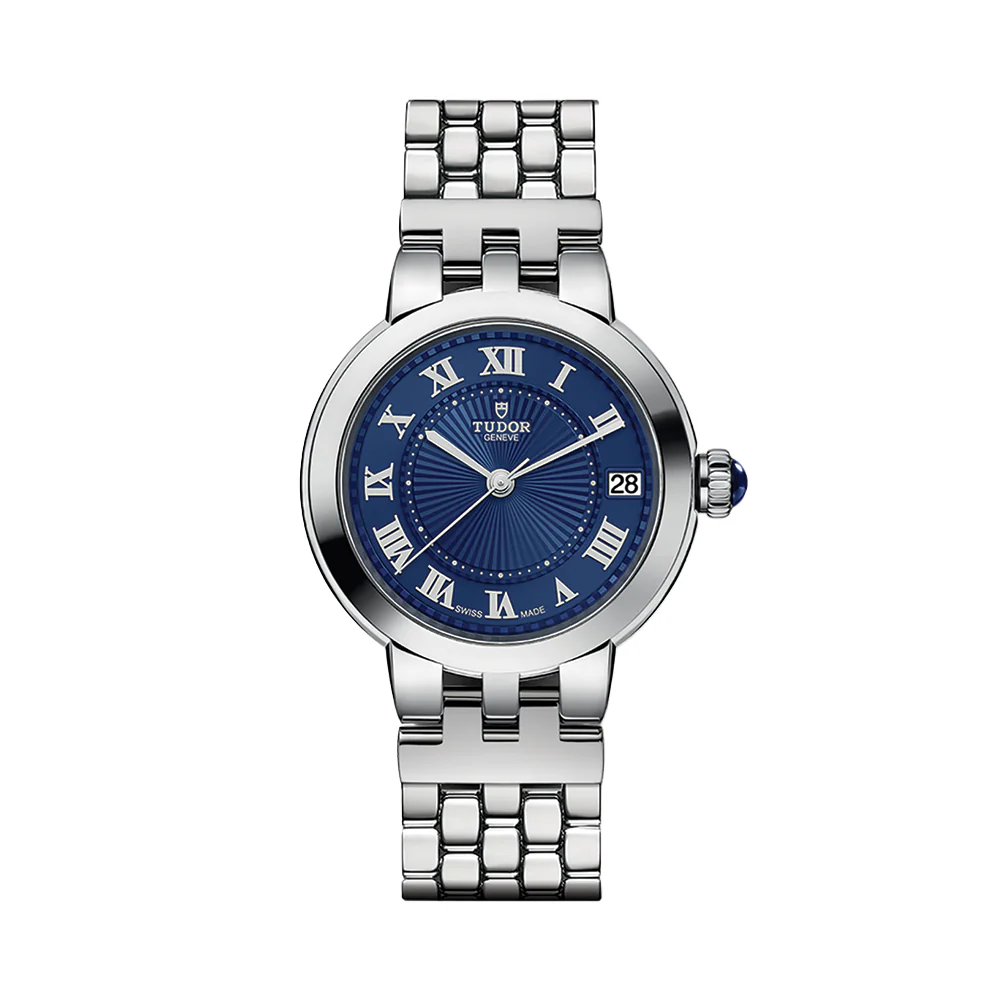 Clair de Rose 34mm - Blue on Bracelet