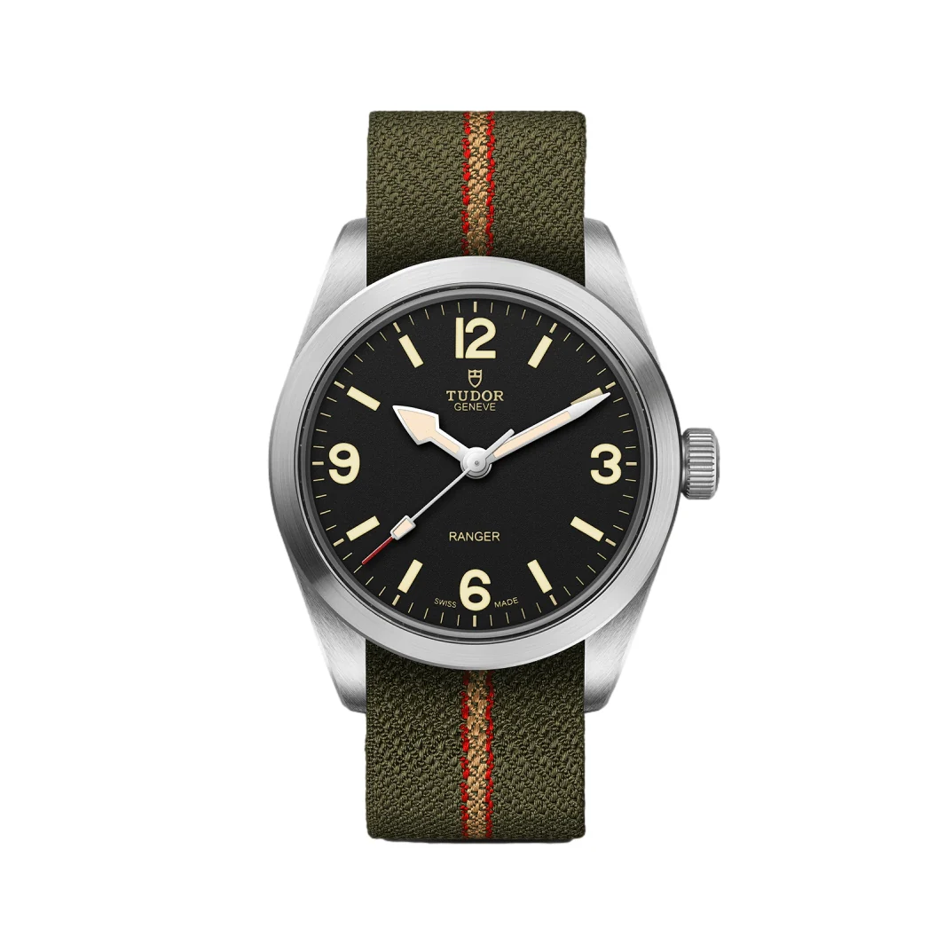 Ranger 36mm - Black on Fabric Strap
