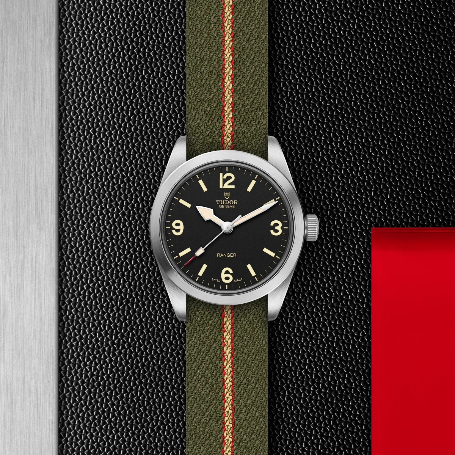Ranger 36mm - Black on Fabric Strap - Image 2