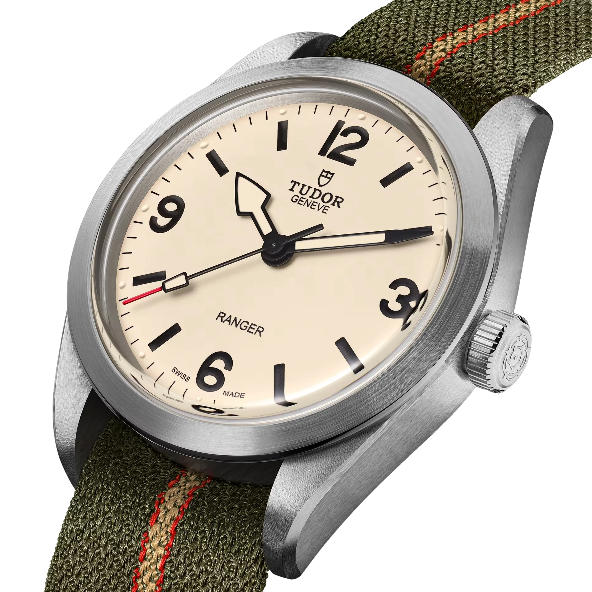 Ranger 39mm - Beige on Fabric Strap - Image 2