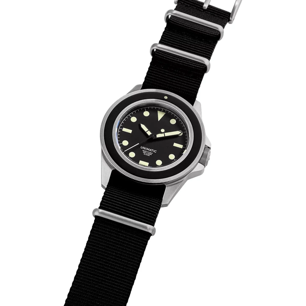 UC1 Modello Uno U1 Classic 40mm - Black on Fabric Strap - Image 2