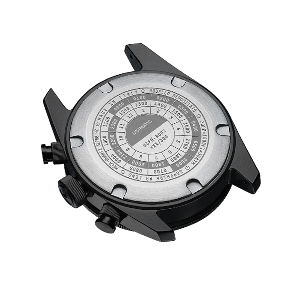 Modello Tre U3FB-ROPS Chronograph Limited Edition 40mm - Black on Rubber Strap - Image 3