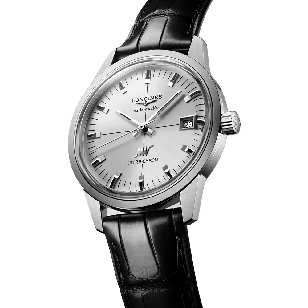Ultra-Chron Classic 37mm - Silver on Leather Strap - Image 2