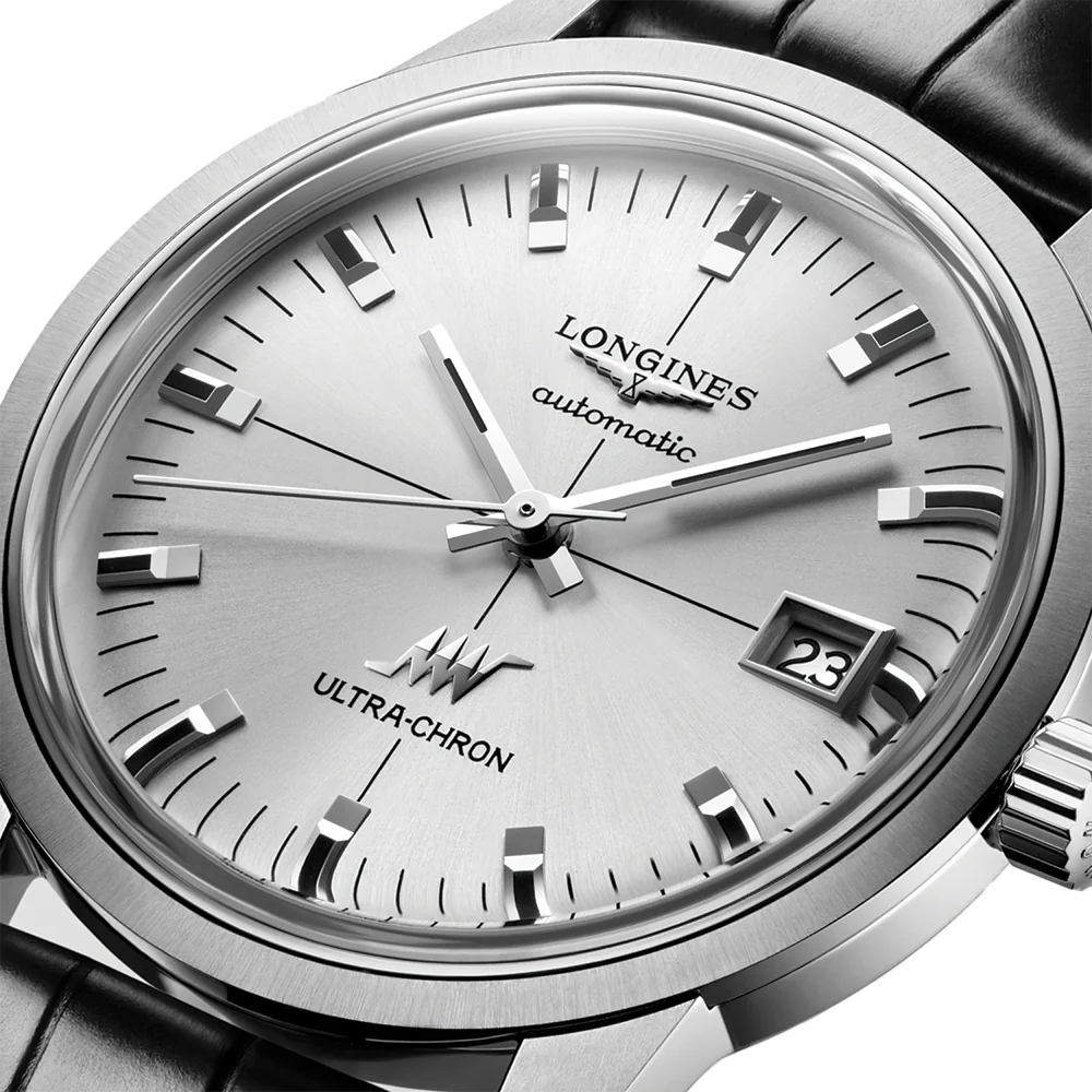 Ultra-Chron Classic 37mm - Silver on Leather Strap - Image 3