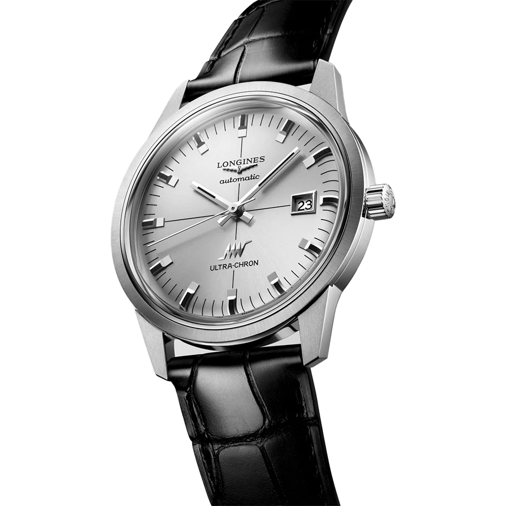 Ultra-Chron Classic 40mm - Silver on Leather Strap - Image 2