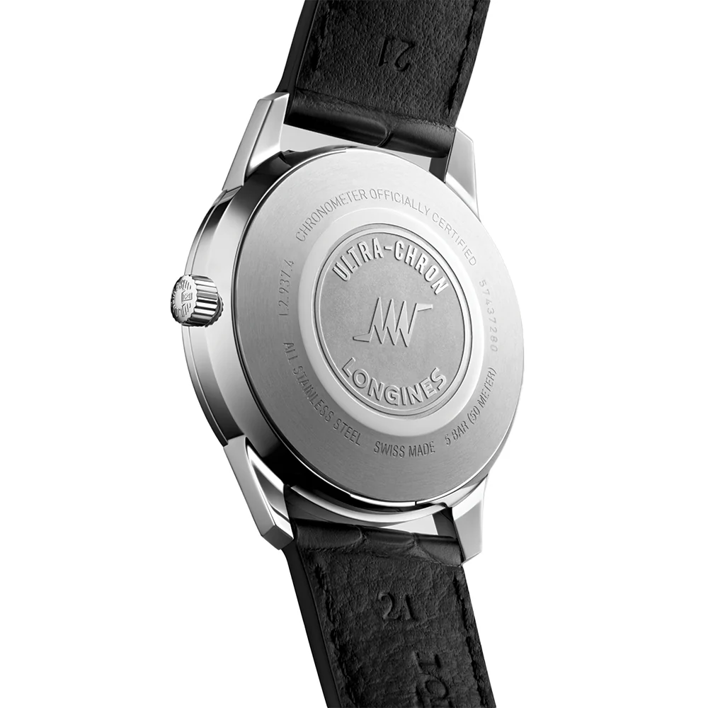 Ultra-Chron Classic 40mm - Silver on Leather Strap - Image 4