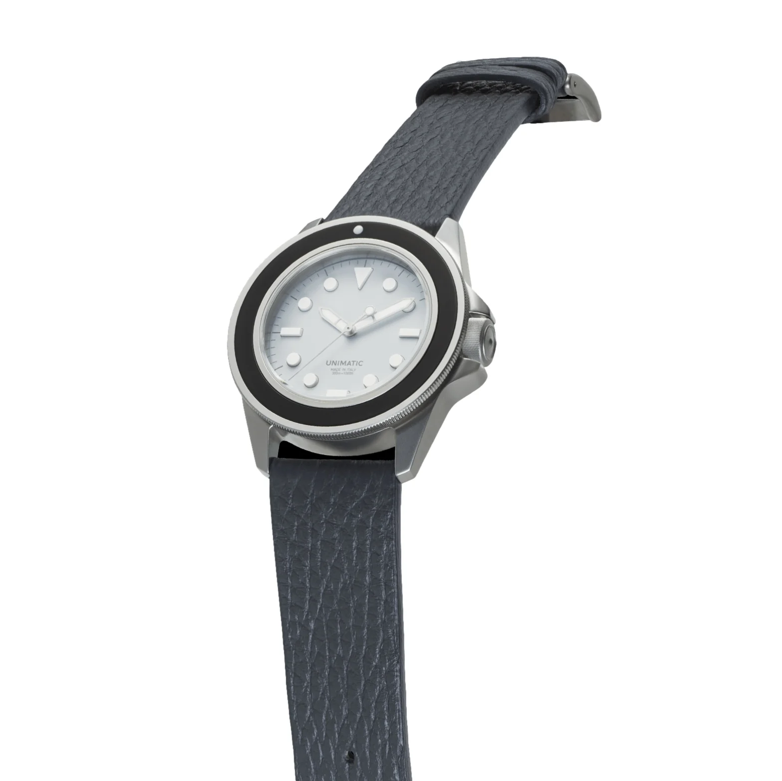 UT1-GO Limited Edition 41.5mm - White on Leather Strap - Image 4