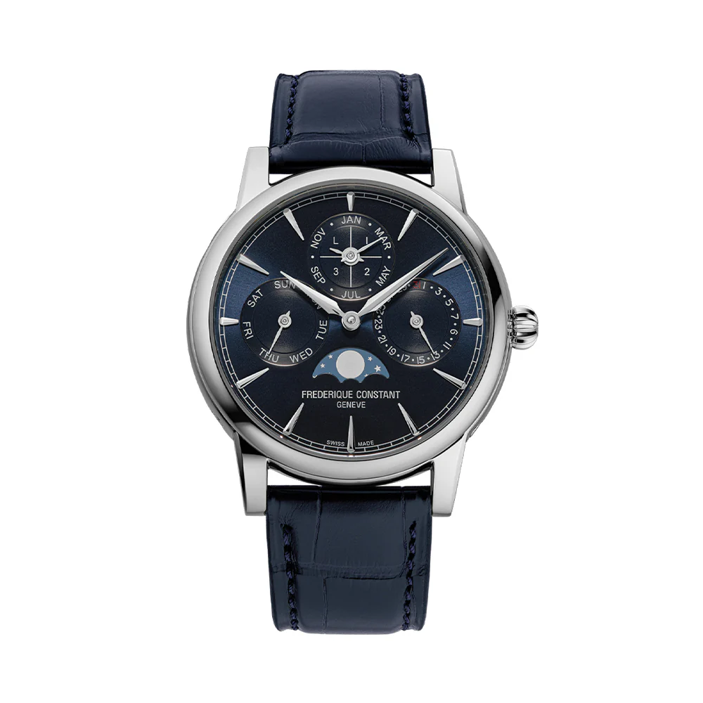 Manufacture Perpetual Calendar 40mm - Blue on Leather Strap