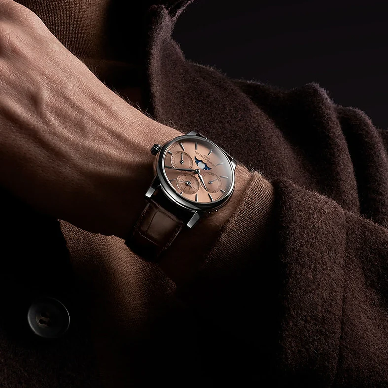 Classic Perpetual Calendar Manufacture 40mm - Salmon on Leather Strap - Image 3
