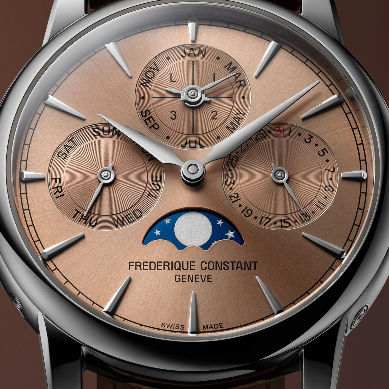 Classic Perpetual Calendar Manufacture 40mm - Salmon on Leather Strap - Image 4