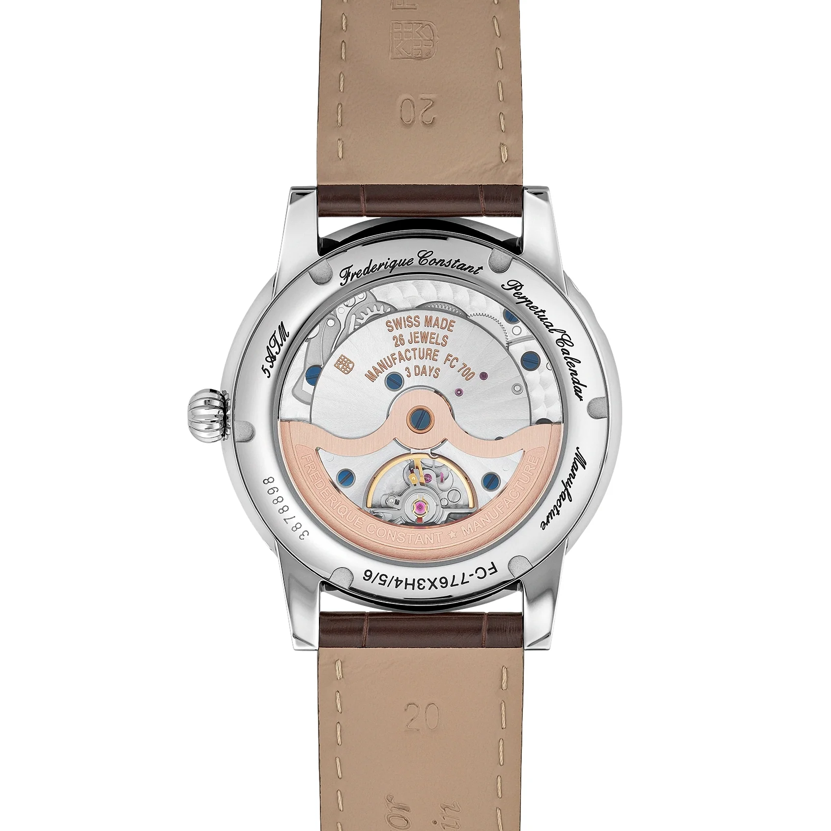 Classic Perpetual Calendar Manufacture 40mm - Salmon on Leather Strap - Image 5