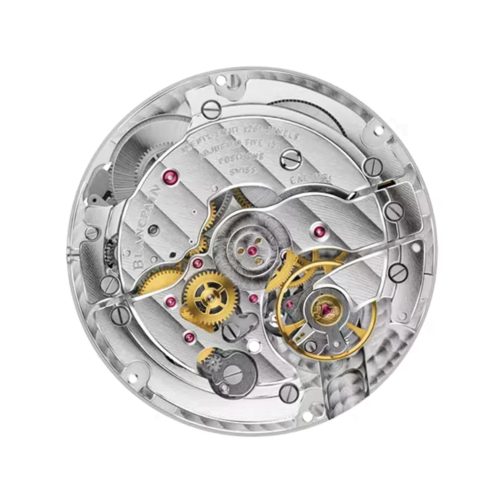 Villeret 40mm - Opaline Gold-Toned White on Alligator Leather Strap - Image 4