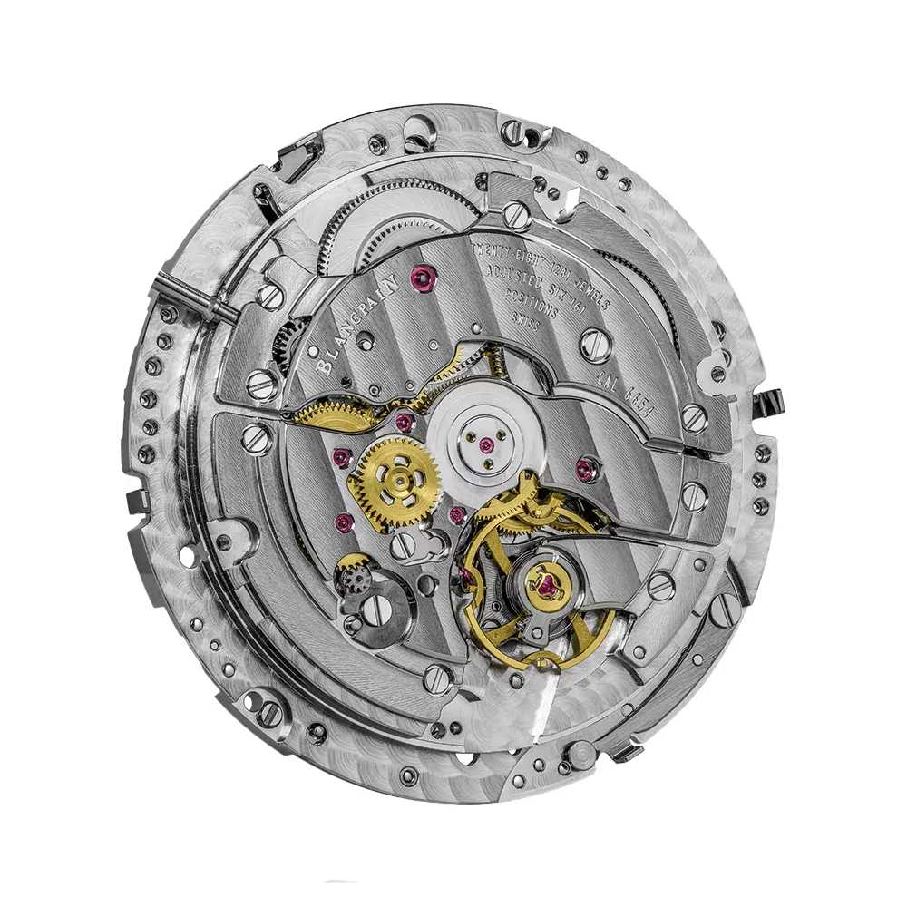 Villeret Moonphase 40mm - Opaline Gold-Toned White on Alligator Leather Strap - Image 3