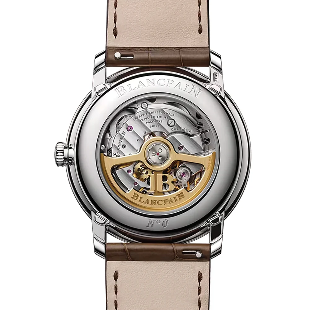 Villeret Quantième Complet 40.2mm - Brown Gold on Leather Strap - Image 2
