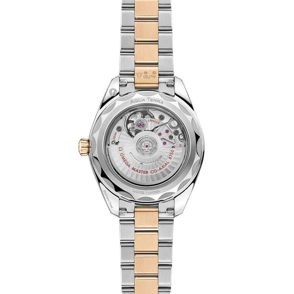 Seamaster Aqua Terra 150M Two-Tone Diamonds 30mm - Mother of Pearl on Bracelet - Image 2