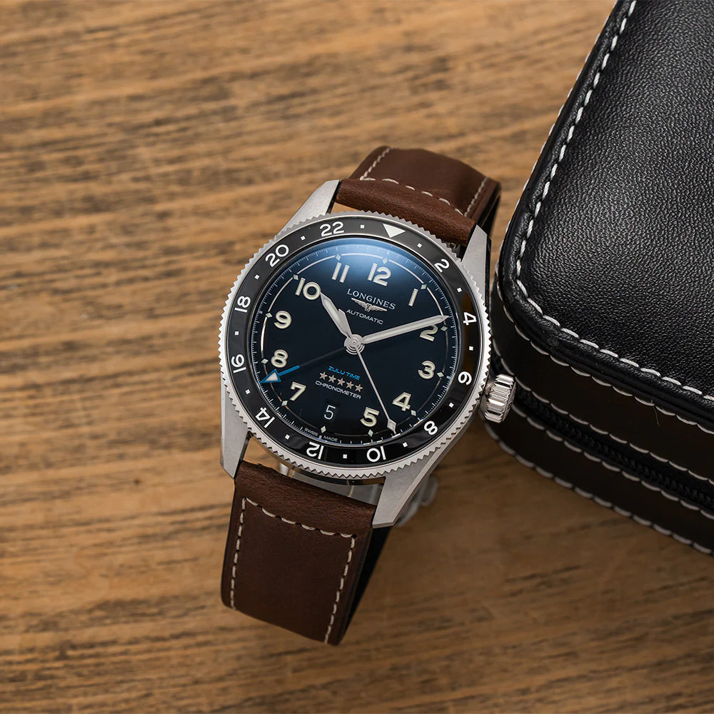Spirit Zulu Time 39mm - Black on Leather Strap - Image 2