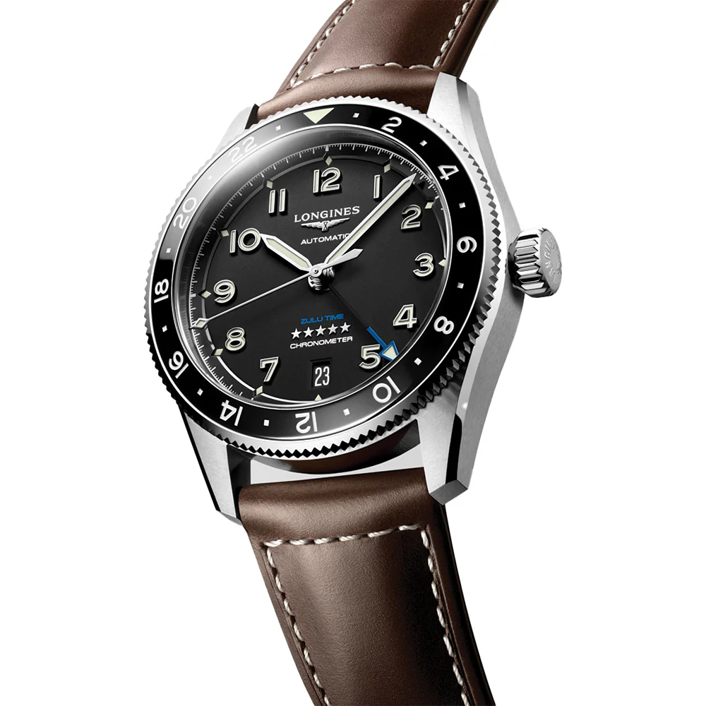 Spirit Zulu Time 39mm - Black on Leather Strap - Image 4