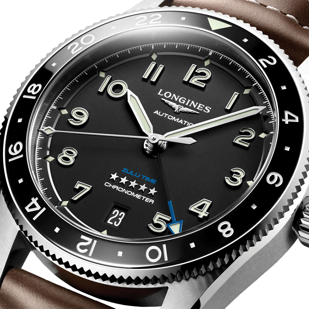 Spirit Zulu Time 39mm - Black on Leather Strap - Image 5