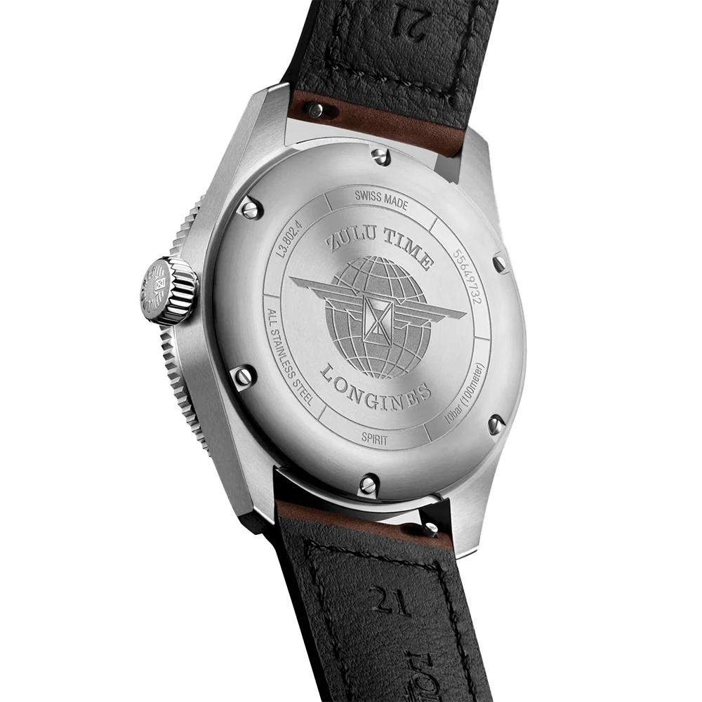 Spirit Zulu Time 39mm - Black on Leather Strap - Image 6
