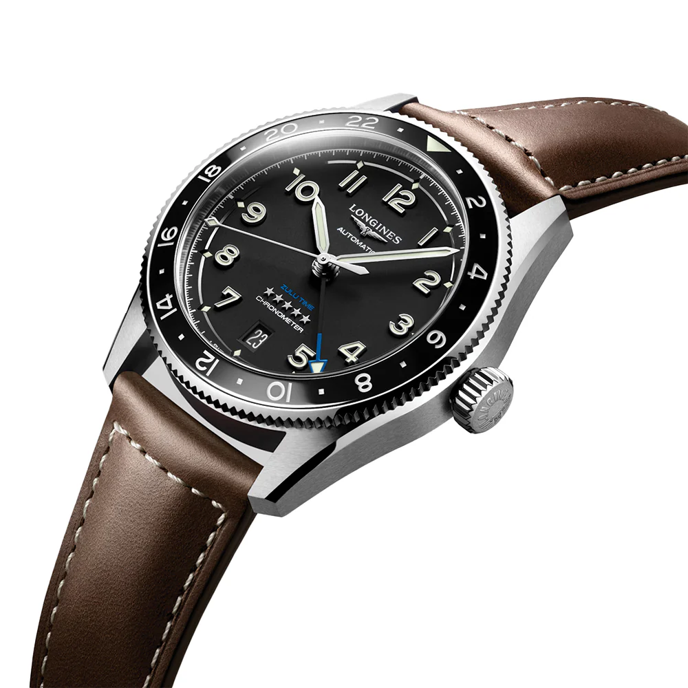Spirit Zulu Time 39mm - Black on Leather Strap - Image 8