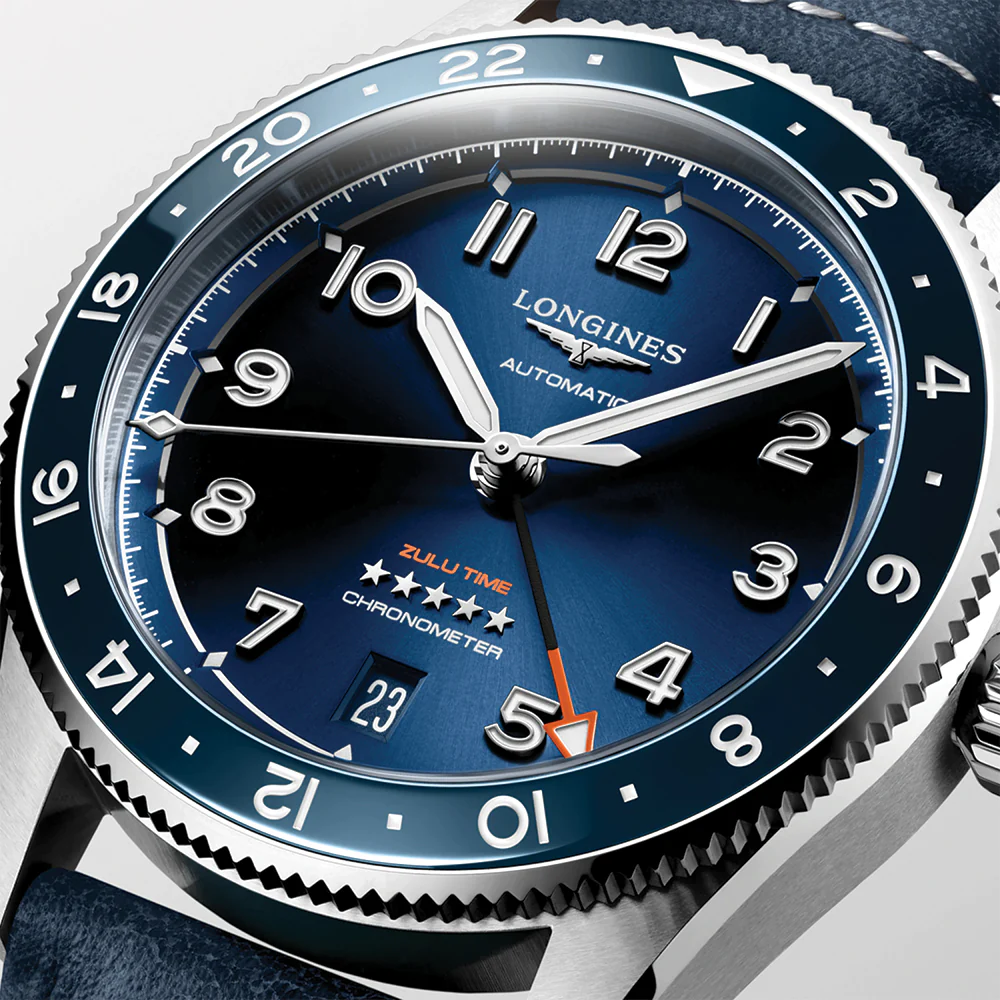 Spirit Zulu Time 39mm - Blue on Leather Strap - Image 5