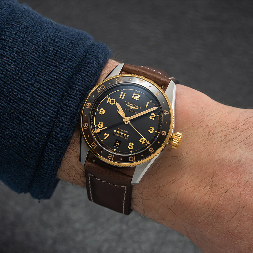 Spirit Zulu Time 39mm - Anthracite on Leather Strap - Image 4
